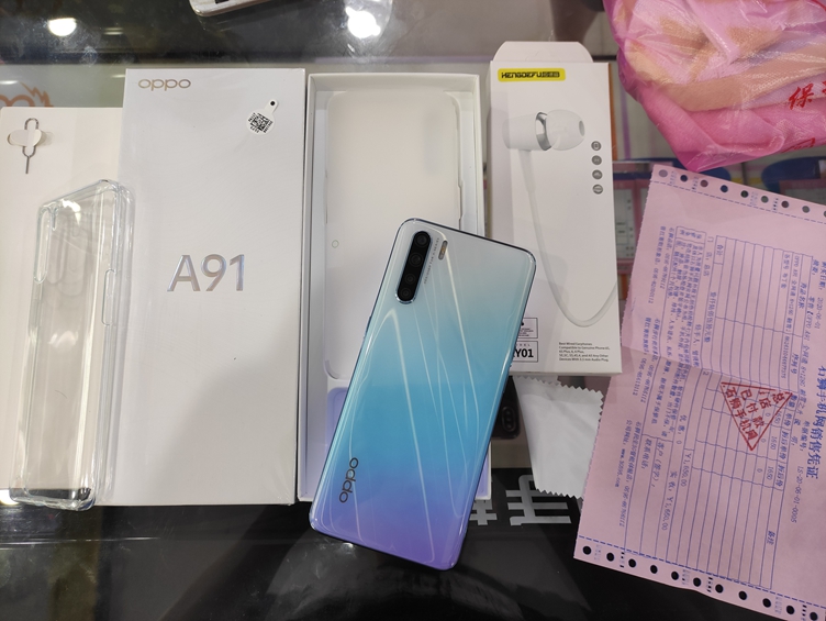 oppoA91全网通128G出一台！【无重感 更轻薄】4800万广角微距四摄，VOOC 3.0，4025mAh大电池